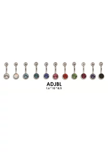 Piercing, Köldökékszer, Gr23 titánium fehér