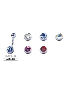 Piercing,  G 23 Titán köldökékszer fehér