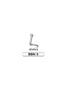 Piercing, Orrékszer, 316L orvosi acél szárral, gömbbel