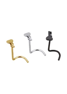 Piercing, Orrékszer, Arany PVD szárral, figurával