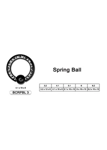 Piercing, Karika formájú ékszer lézer gravírozással,
fekete PVD