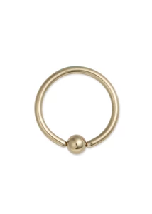 Piercing, Karika formájú ékszer, arany színű PVD