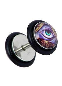 Piercing, Álfültágító képpel, 316L orvosi acél