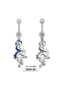 Piercing, Köldökékszer, 316L orvosi acél szárral