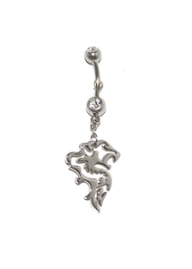 Piercing, Köldökékszer, 316L orvosi acél szárral