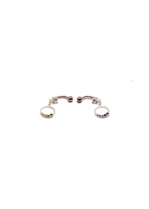 Piercing, Köldökékszer ezüst dísszel