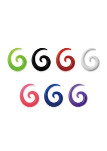 Piercing, Tágító, csiga, akril