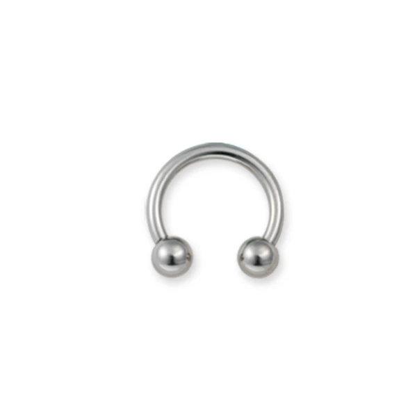 Piercing, patkó formájú ékszer, Gr23 titánium