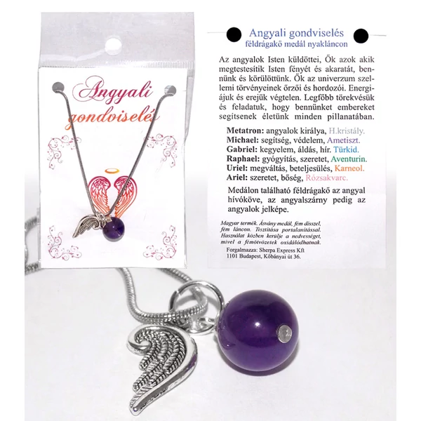 Angyali gondviselés medál, Mihály arkangyal, Ametiszt
