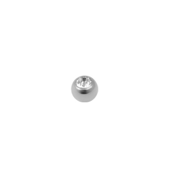 3mm-es átmérőjű köves titán golyó, 1,2 mm (menetes)
