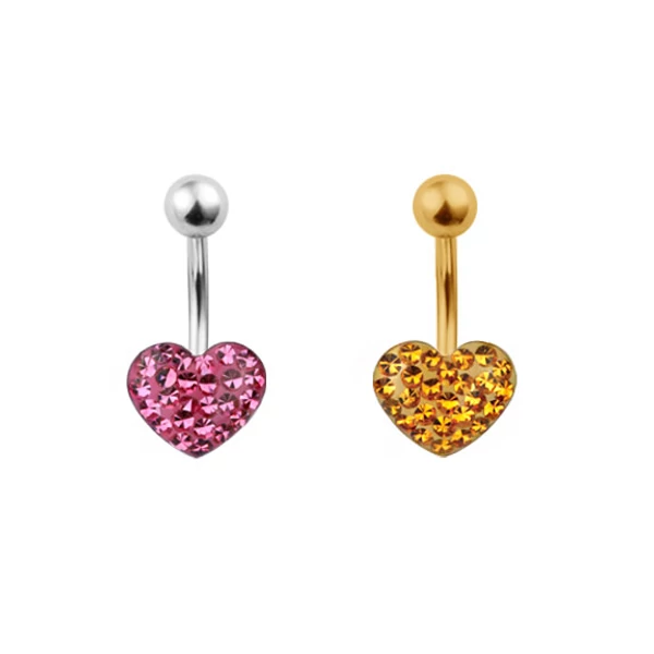 Piercing, Köldökékszer, 316L orvosi acél