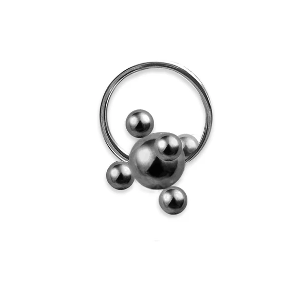 Piercing, Karika formájú extrém ékszer, 316L orvosi acél