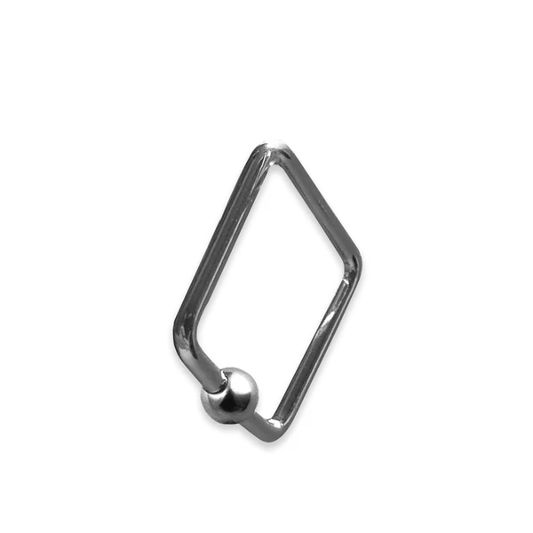 Piercing, Négyszögletes ékszer, 316L orvosi acél