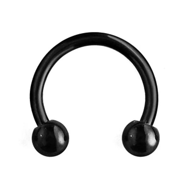 Piercing, Patkó formájú ékszer, színezett 316L orvosi acél, 1.2 * 8 * 3