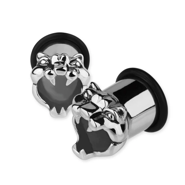 Piercing, Tágító (cső), menet nélküli, 316L orvosi acél