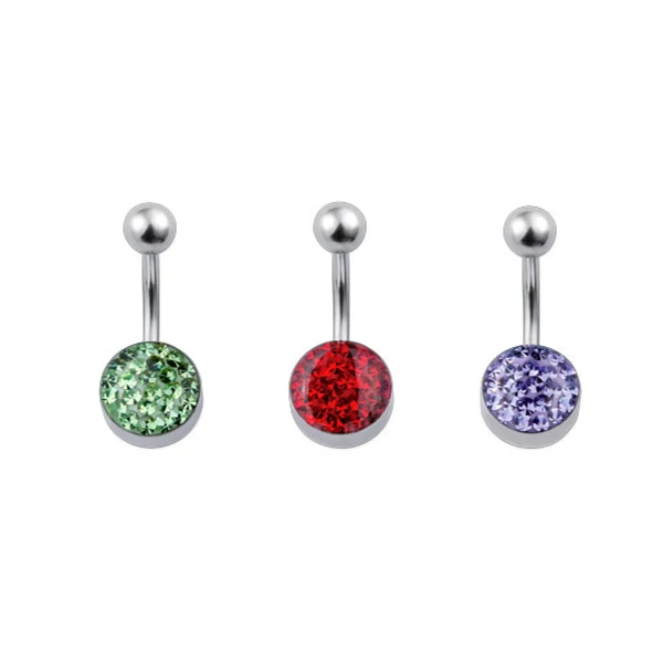 Piercing, Köldökékszer, 316L orvosi acél