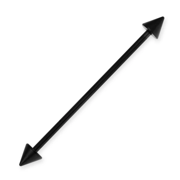 Piercing, Industrial, Extrém fülékszer, fekete PVD
