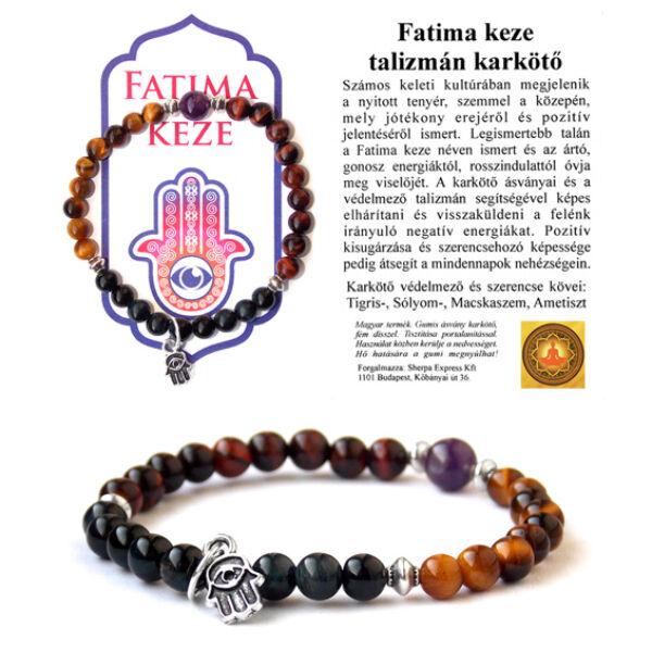 Fatima keze karkötő