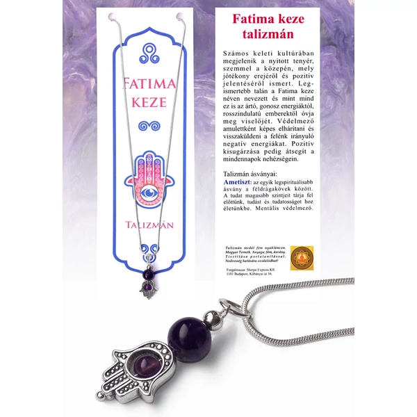 Fatima keze medál, Ametiszt