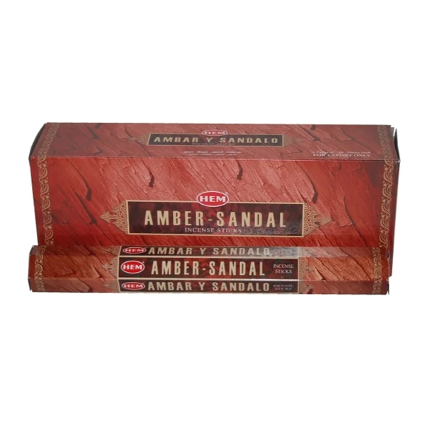Füstölő, HEM Amber Sandal, 20 szál