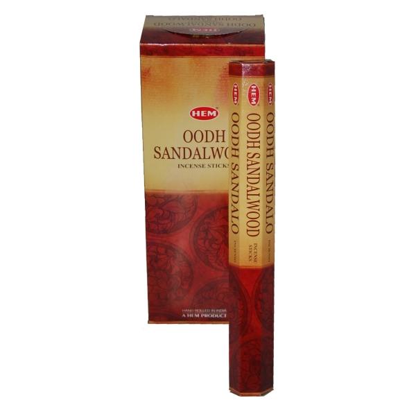 Füstölő, HEM Oodh-Sandalwood, 20 szál