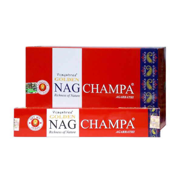 Golden Nag Champa, prémium füstölő, 15 gr
