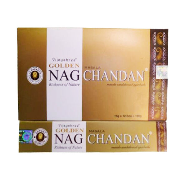 Golden Nag Chandan, prémium füstölő, 15 gr