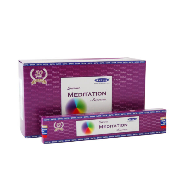 Satya Supreme Meditation, prémium füstölő, 15 gr