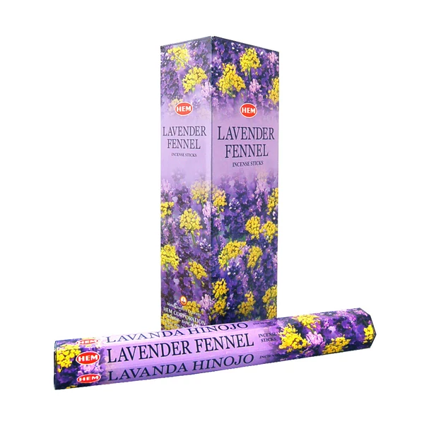 Füstölő, HEM Lavender Fennel (Levendula-Édeskömény), 20 szál
