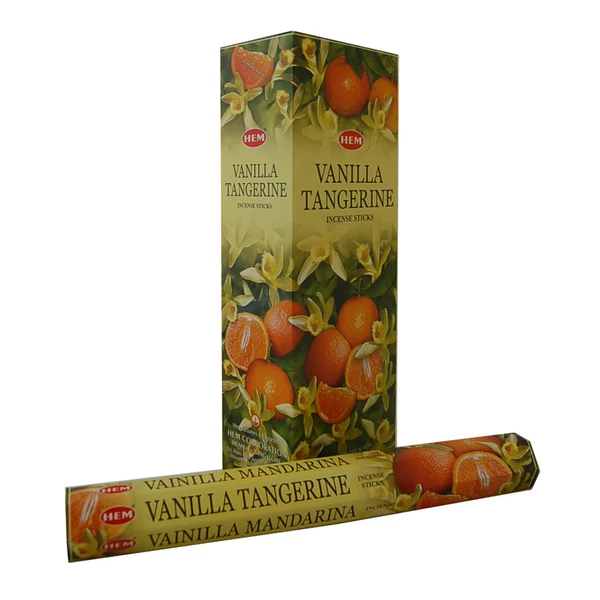 Füstölő, HEM Vanilla Tangerine (Vanília-mandarin), 20 szál