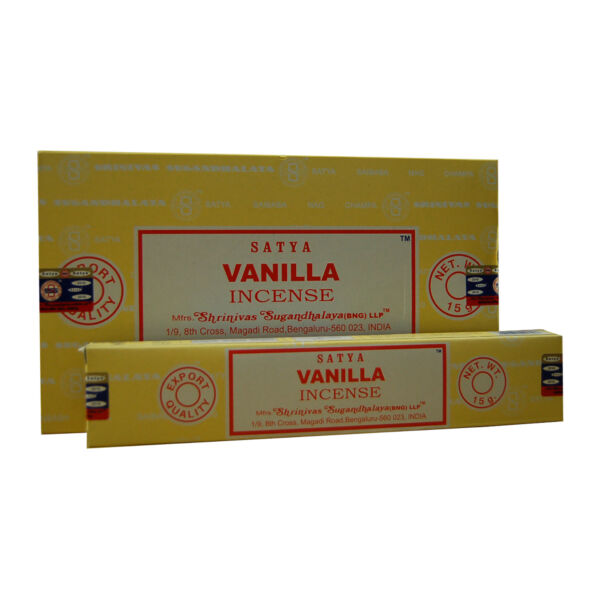 Satya Vanilla, prémium füstölő, 15 gr