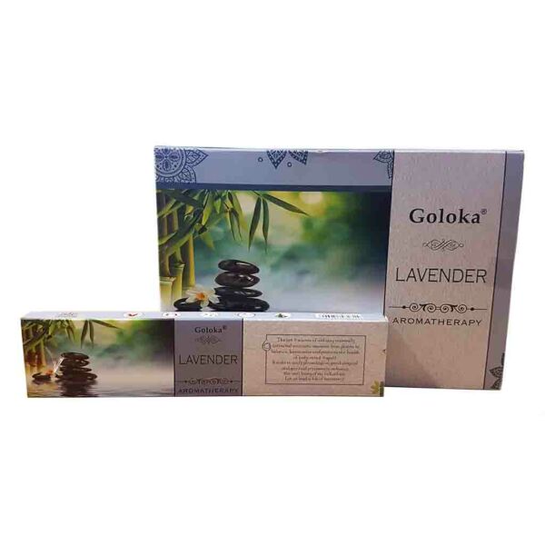 Goloka Aromatherapy Lavender, prémium füstölő, 15 gr