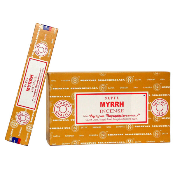 Satya Myrrh, prémium füstölő, 15 gr