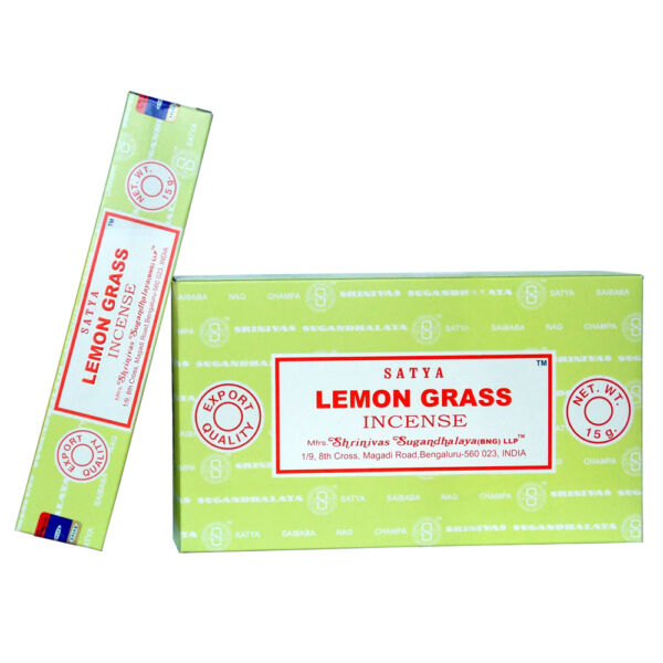 Satya Lemon Grass, prémium füstölő,  15 gr