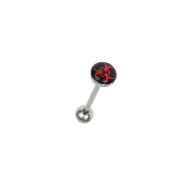 Piercing, Nyelvékszer képpel, 316L orvosi acél
