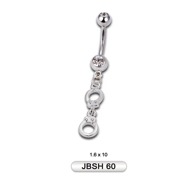 Piercing, Köldökékszer, 316L orvosi acél szárral