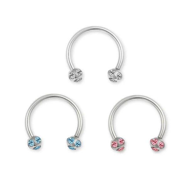 Piercing, Patkó formájú ékszer, 316L orvosi acél