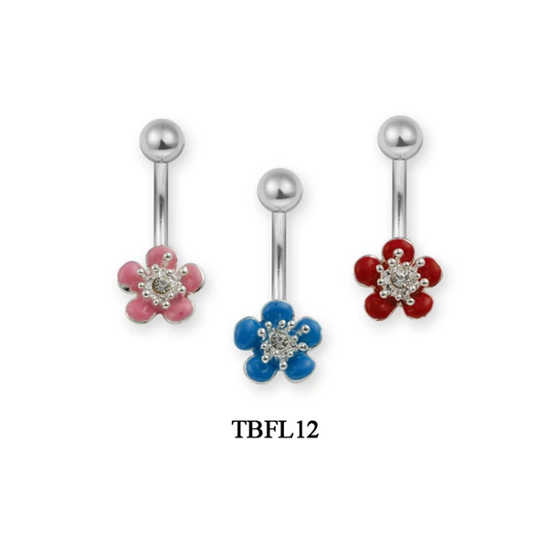 Piercing, Köldökékszer, 316L orvosi acél szárral