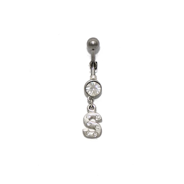 Piercing, Köldökékszer, 316L orvosi acél szárral