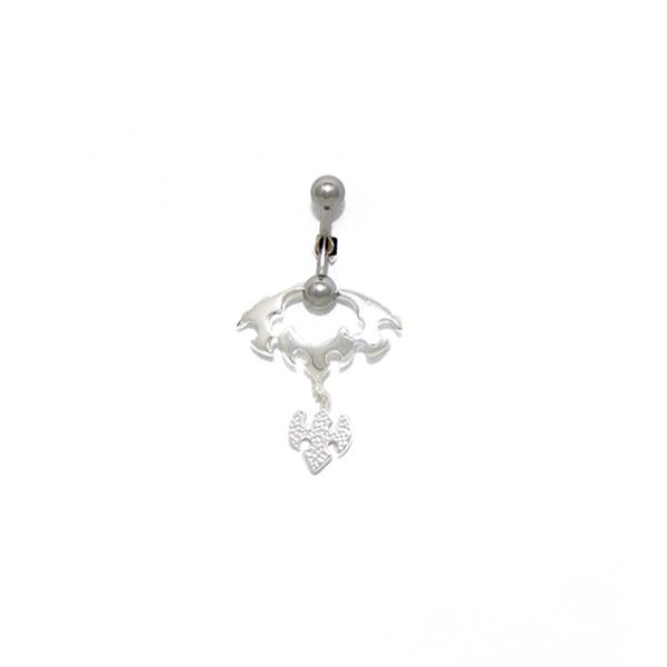 Piercing, Köldökékszer, 316L orvosi acél szárral