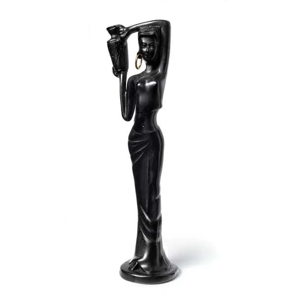 Korsós nő, álló halcsont gyanta figura