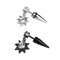 Piercing, Áltágító, cirkon kövekkel, 316L orvosi acél